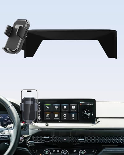Image of PZK Car Phone Holder for 2023-2025 2026 Honda Accord Hybrid Sport /-L /EX-L /Touring /Prime (Only for 12.3-inch Screen) Auto Lock Car Phone Mount with Stroage Box Not Affect Vent (Not Fit for LX /EX /SE)
