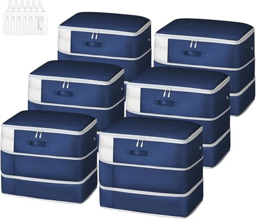 DIMJ Comforter Storage Bag - 110L Ultra Space Saving Self