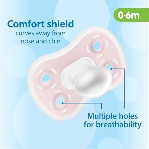 Dr. Brown's Advantage One-Piece Silicone Baby Pacifier, 0-6m, 4-Pack - image 6