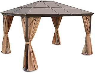 YITAHOME Hardtop Aluminum Permanent Gazebo - Gazebo Canopy Replacement for Patios and Outdoor Patio Garden Gazebo