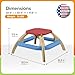 American Plastic Toys Picnic Table for Toddler Ages 18 Months and Up, Seats 4, for Indoor or Outdoor Play, Designed for Playdates or Picnics