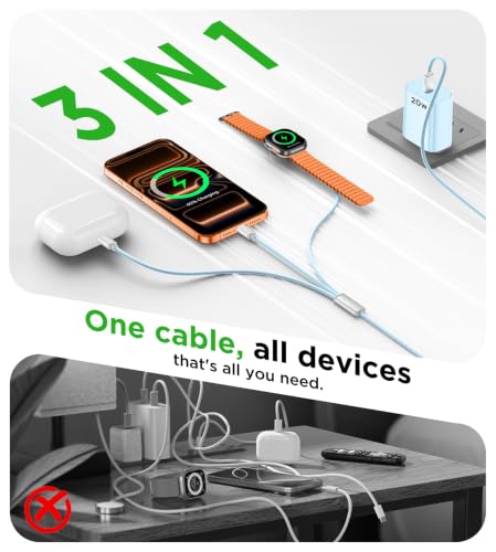 Image of Travel Essentials Multi Charging Cable with 20W Charger Block