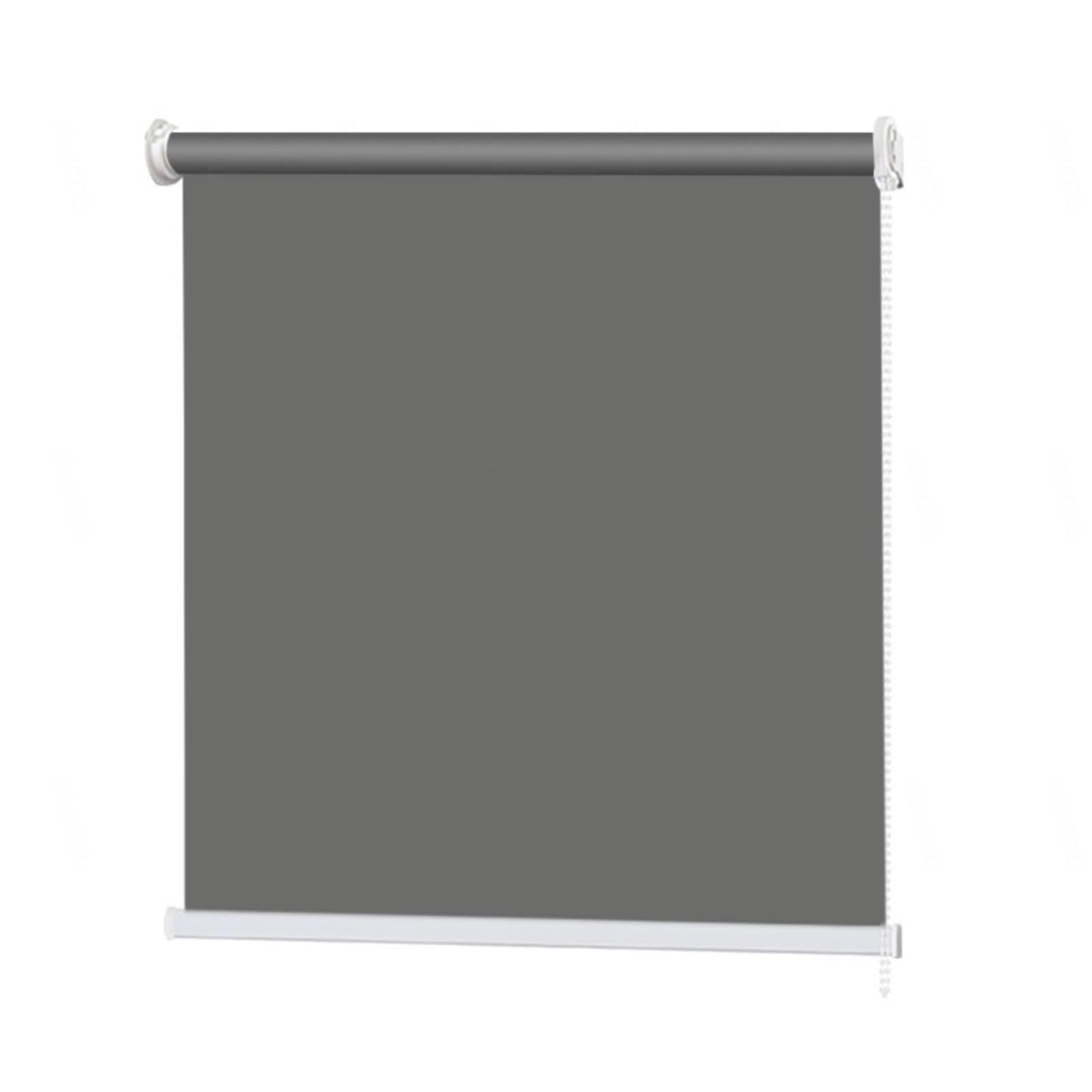 Blackout Roller Blinds for Windows, Thermal Roller Shades 50/75/80/95/110/125cm, Home Sunshade Roll Up Blinds, Waterproof/uv Resistant Blackout Curtains,darkgrey-45x130cm/17.5 * 51in