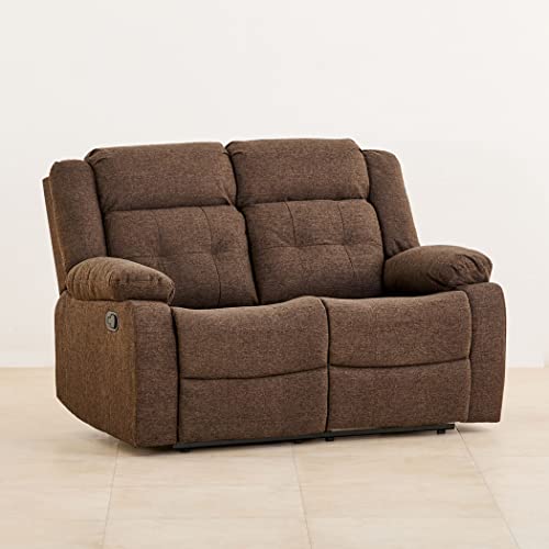 Image of Home Centre Helios Zurich Fabric 3+2 Manual Recliner - Brown