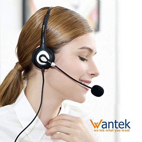 Wantek Corded Usb Headset With Microphone Noise Cancelling & In-Line Controls, Computer Headphones For Laptop Pc Skype Zoom Webinar Classroom Home Office Business, Clear Chat, Ultra Comfort(Uc602) #TOP4