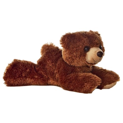 Aurora® Adorable Mini Flopsie™ Barnsworth™ Stuffed Animal - Mini Companions Ready for Playful Adventures - for Kids All Ages, Toddlers, Adults, and Families - Brown 8 Inches