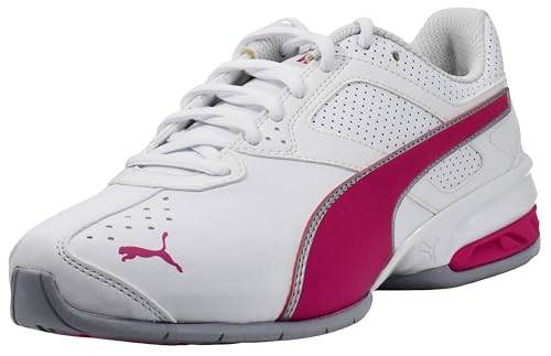 PUMA Women's Tazon 6 FM Shoess, White-Fuchsia Purple-Silver, 7.5 by PUMA - Used condition - US$41.81