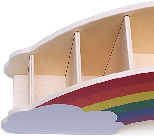 Rainbow Pencil Holder, Organiser Pen Pot, Pen Storage Holder, Creative Rainbow Shape, Wooden, for Office, School, Home Supplies, Pen Organizer Storage