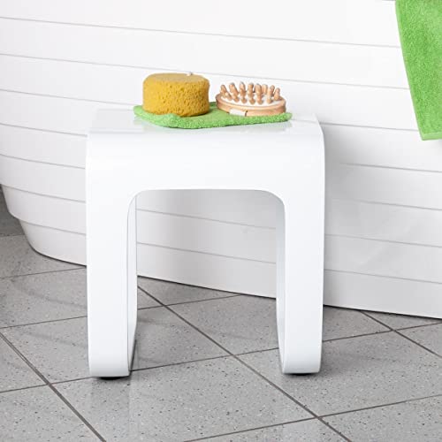 Sgabello Da Bagno In Acrilico Trasparente - Con Maniglia, Portata 130 Kg - Foto 2