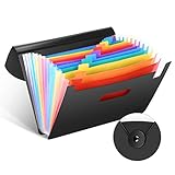 Praktischer Entwurf: Die 12 Fächermappe ist dank ihrer enormen Kapazität ein unverzichtbarer Helfer in Ihrem Büroalltag, Zuhause, im Büro, in der Schule oder auf Reisen. Zudem wird für jeden Fächer ein Beschriftungsschildchen geliefert, damit Ihre Dokumente noch schneller gefunden werden können