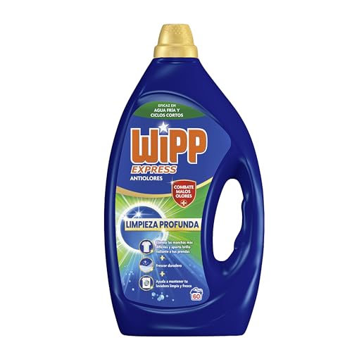 Wipp Express Limpieza Profunda Higiene y Antiolores (60 lavados), detergente