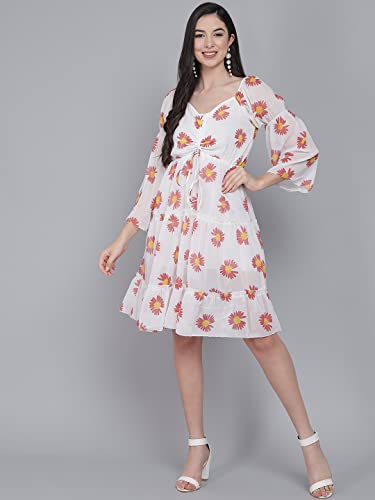 Image of FUNDAY FASHION Women's Fit And Flare Knee Length Dress
