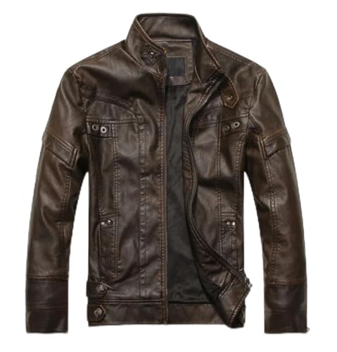 Men Slim Fit Faux Leather Suit Jacket Streetwear Casual Blazer For Daily Or Travel Use