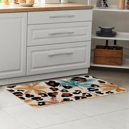 Alfombrillas de cocina absorbentes lavables y alfombra pasillo antideslizante, 2 piezas 7