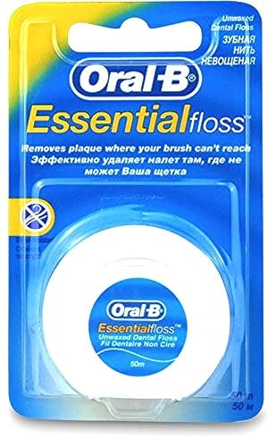 Oral B Essential Dental Floss Unwaxed 50m (3)