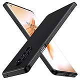 iVoler Cover in Silicone per OnePlus 8 Pro con Protezione Della Fotocamera, Ultra Sottile Custodia in TPU Morbida Anti-Graffio Antiurto Protettiva Case, Nero