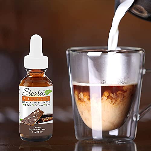 Stevia Drops Hazelnut & Irish Cream With Pure Stevia Extract Sugar Substitute Keto Sugar-Free Stevia Bundle 3 Pack #TOP3