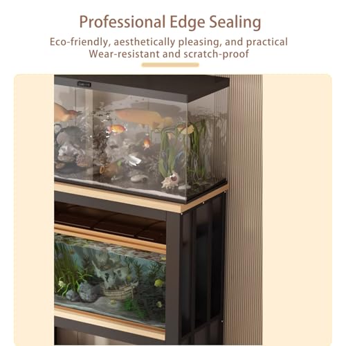 Vitrine pour reptiles Larrium grand espace de rangement noir - 8