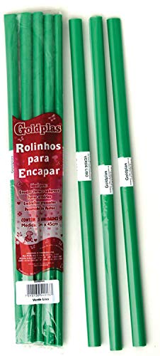 Goldplas 68127, Plástico para Encapar, 2 m, 45 cm, Multicor, Pacote de 05