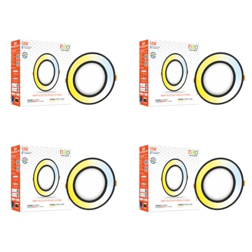 Image of EcoEarth Neo Bluetooth Smart Profile Led Panel | 10 Watt (Round, 4)
