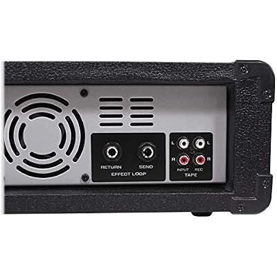 Rockville RPM45 1800w Powered 4-Channel Mixer Amplifier, USB, EQ, Effects, Phantom Power, Durable Wooden Enclosure, Compact Design, for Musicians and Small Venues
