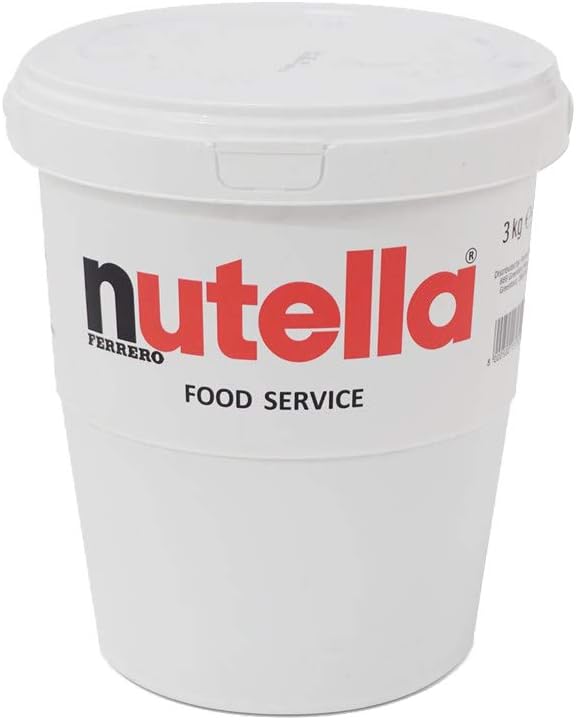 Ferrero Nutella 3kg Catering Food Service Tub Chocolate Hazelnut Spread Bucket (1 Bucket)
