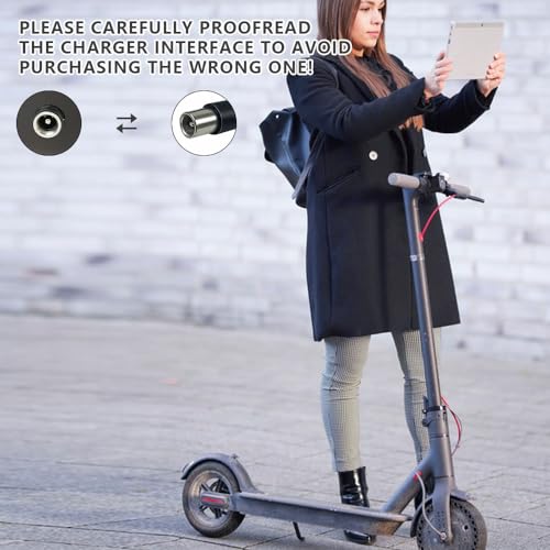 ZOYDP Xiaomi Scooter Ladegerät für M365 und Ninebot E25 ES1 ES2 ES3 ES4 E22, Ladekabel für E-Scooter, szYB-100W-42V2A