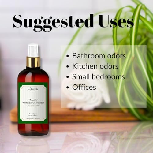 Walts Wonderful World Disney Room Spray Set of 2 Long-Lasting Disney-Inspired Green Clover & Aloe Scent Fresh Disney World Hotel & Park Magic Spray 4 oz Each