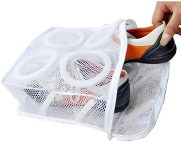 Pack Of 2 Shoe Wash Bags, Washing Machine, Shoe Wash Bag, Zip Sneaker, Laundry Net For Trainers, Mesh Shoes, Laundry Bag For Trainers (Grey - View #8