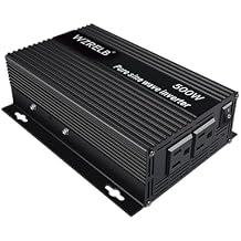 WZRELB 500W Pure Sine Wave Inverter 24VDC to 120VAC Solar Power Converter Truck RV Home LCD Display
