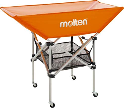 molten(モルテン) ボールカゴ 折りたたみ式平型ボールカゴ 背低 オレンジ BK0032-O