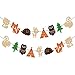 BESTOYARD Kinder Party Dekorative Flaggen Nordic Tier Wald Bunting Banner für Geburtstag Party Decor