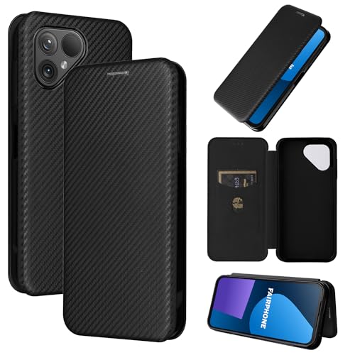Pelanty For Fairphone5 �P�[�X �蒠�^ �Y�f�@�ے� �g�уJ�o�[ �w�� �y�� ���^ ���z�^ �J�[�h���[ for Fairphone5 �X�}�z�P�[�X �}�O�l�b�g �X�g���b�v�t�� �ϏՌ� �S�ʕی�-�u���b�N