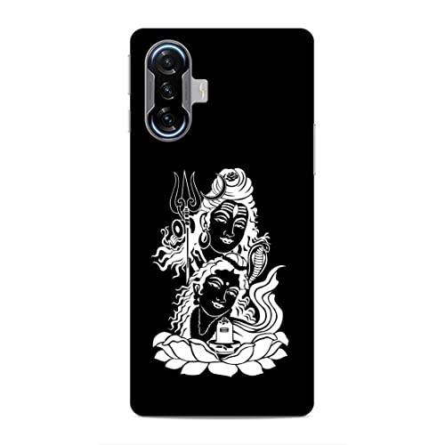 Image of Printed Mobile Back Hard Case Cover for Xiaomi Poco F3 GT | Mahadev, Shiv Ji, Bhole Baba, Trishul -2199