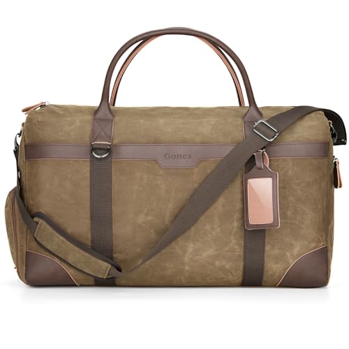Gonex 55L Waxed Canvas Duffle Bag