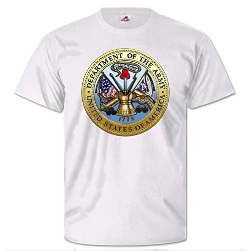 T-shirt armoiries de l'armée américaine Blanc XX-Large aux finitions haut de gamme