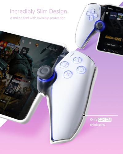 Image of UYIYE Case for PlayStation Portal Remote Player, Soft Rubber Protective Cover Compatible with PS Portal, Thin Fit Shockproof Scratch Resistant Case with Heat Dissipation & Precise 1:1 Fit,White