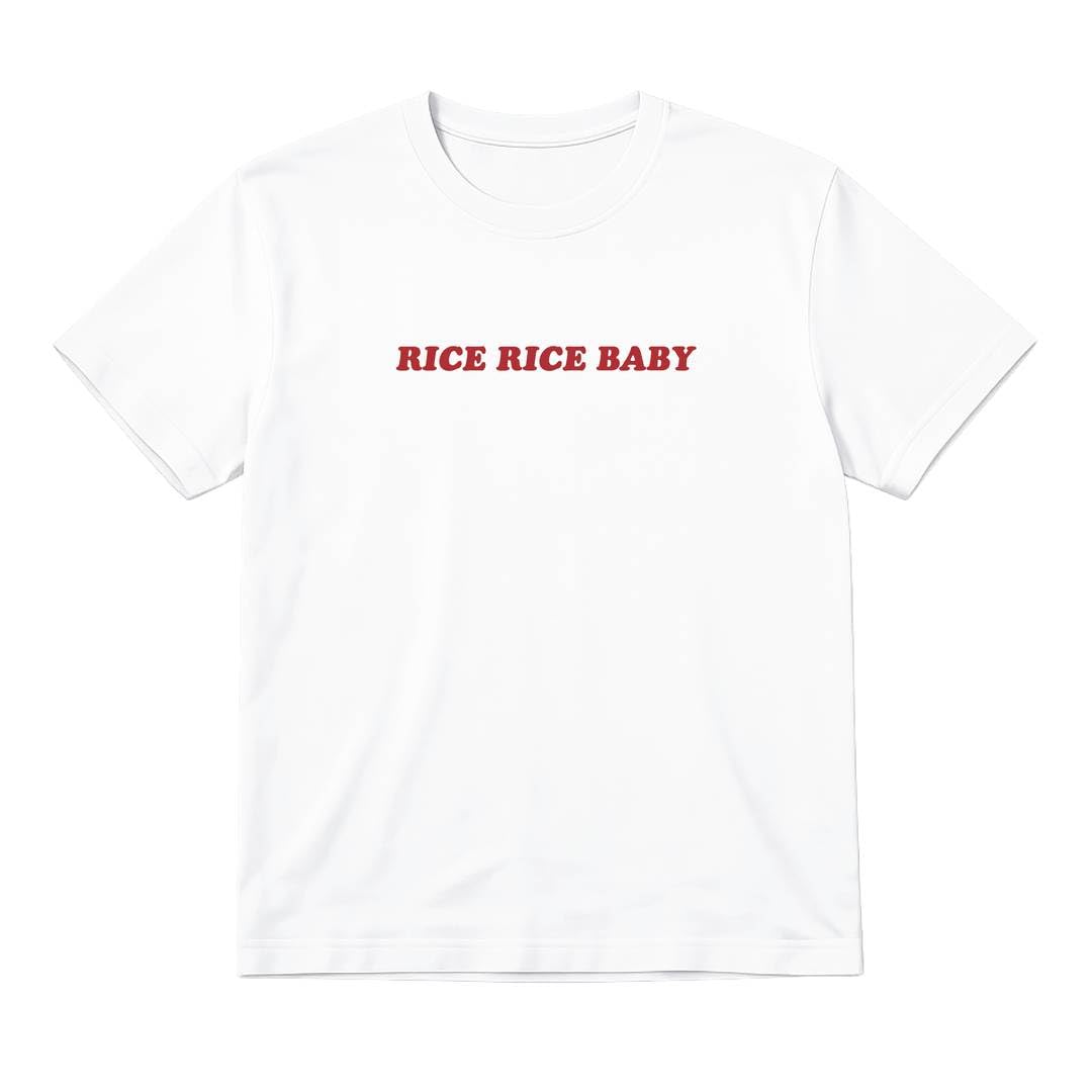 Ladies England Rice Rice Baby Baby Tee Football T-Shirt (53cm / 42") White