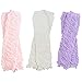 3 Pairs of girls juDanzy baby Leg Warmers for newborn, infant, toddler, child (Newborn (up to 15 pounds), Cream, Lavender & Pink Rouched)