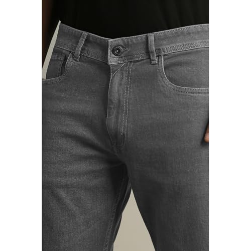 Image of Peter England Men's Regular Fit Denim Jeans for Daily Casual Wear