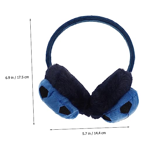 Soccer Shape Earmuff Winter Ear Warming Cover Outdoor Ear Protection for Boys Blue Black3
