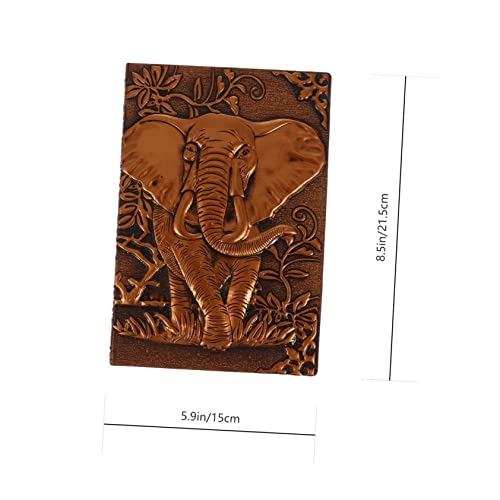 Carnet écriture anti-cornes à couverture rigide éléphant bloc-notes portable