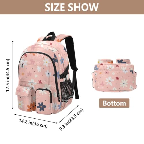 Mochilas florales para adolescentes que buscan espacio y comodidad total 3