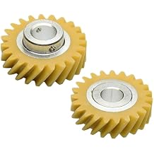 2 / Pack W10112253 Mixer Worm Gear متوافق مع Whirlpool & KitchenAid Mixers Gear Parts 4162897 4169830 AP4295669 PS11748374 4161531 WPW10112253