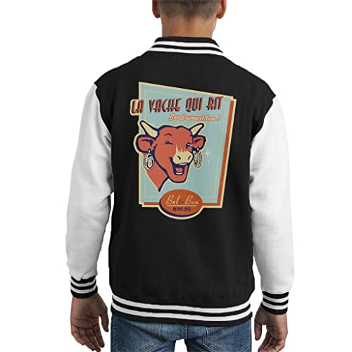 Veste The Laughing Cow pour enfants style varsity en molleton chaud