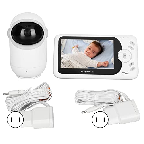 Câmera de segurança para monitor de bebê, 8 canções de ninar 100-240V 260m Intervalo de tela de víde