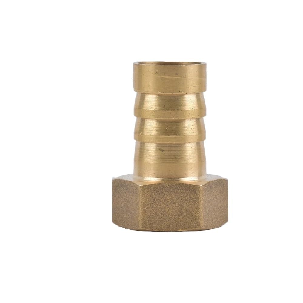 Hose Barb Adapter 1pc Female Thread 1/2inch Tube, 8 10 19 16mm Brass Barb Pneumatic Pagoda Connector, Water Oil Hose Fitting(19 MM)
