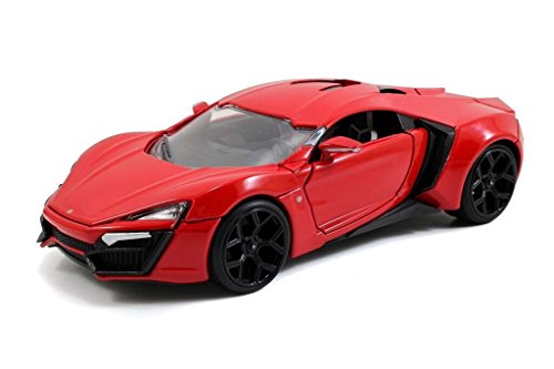 JADA Jouets Lykan Hypersport voiture miniature Fast & Furious rouge échelle 1/24