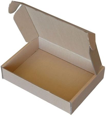 12" x 9" x 2.5" 305mm x 229mm x 64mm Brown Die Cut Folding Lid Postal Cardboard Boxes Small Mailing Shipping Cartons Qty 50