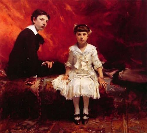 Peintures portrait Édouard et Marie-Louise Pailleron tableaux modernes 60x90